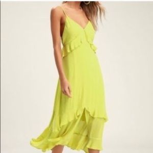 Lulus ruffled dress
